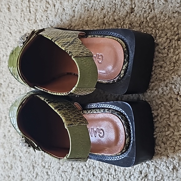 Ganni Patent Sling Back Mule Loafers - Picture 7 of 9